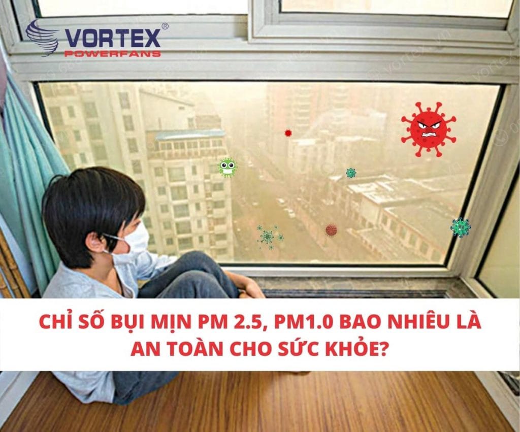 Chỉ số bụi mịn PM 2.5, PM1.0 bao nhiêu là an toàn cho sức khỏe?