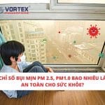 Chỉ số bụi mịn PM 2.5, PM1.0 bao nhiêu là an toàn cho sức khỏe?