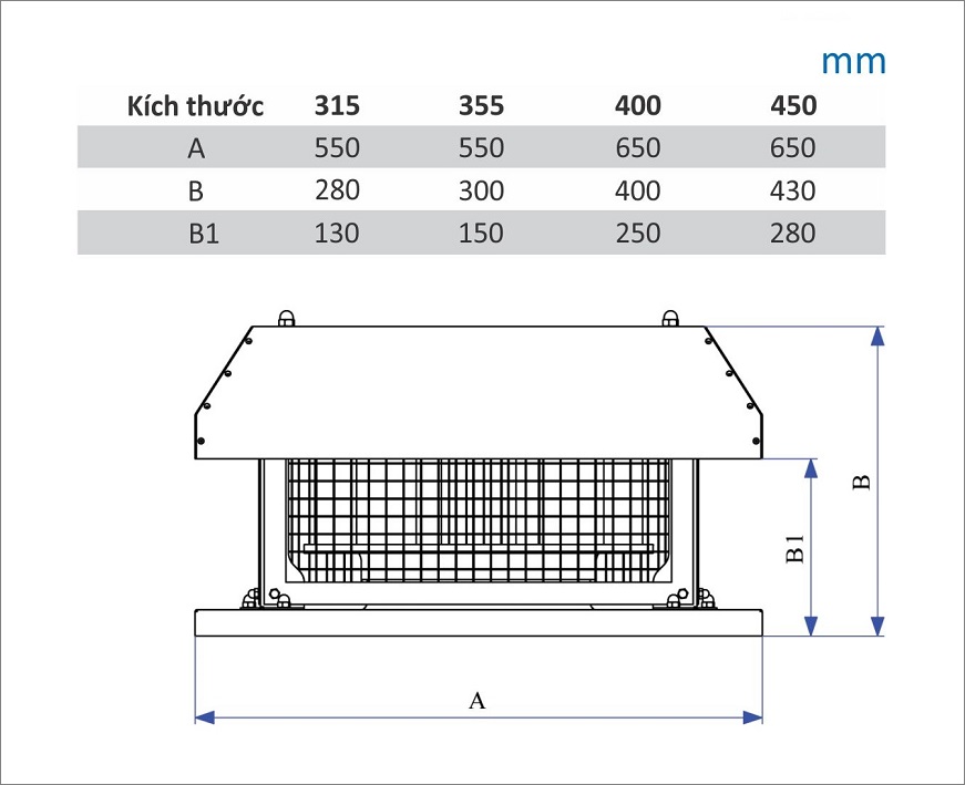 quạt hút mái nhà giếng trời vortex