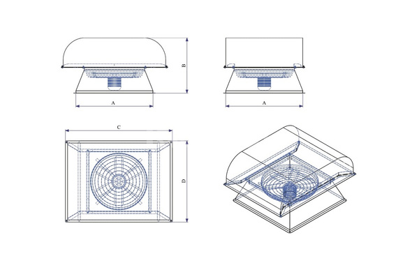 quạt hút mái nhà giếng trời vortex