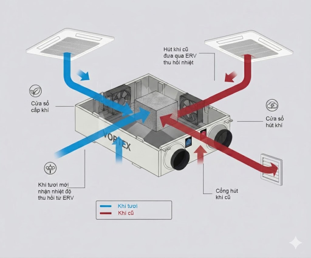 máy cấp khí tươi erv