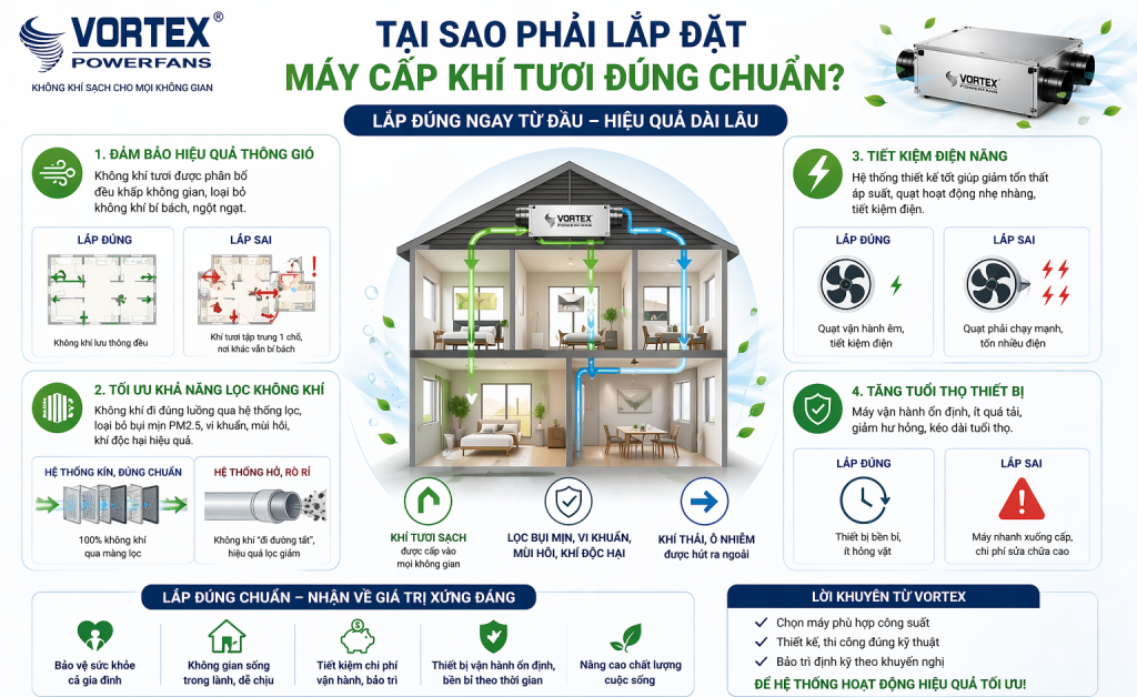 Tại sao cần lắp đặt máy cấp khí tươi đúng chuẩn?