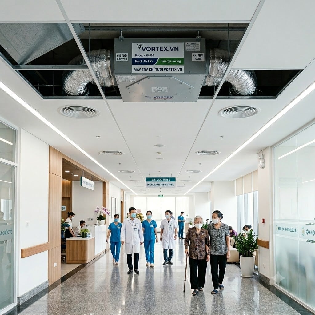 máy cấp khí tươi cho bệnh viện