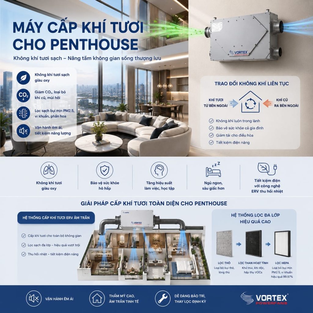 máy cấp khí tươi penthouse