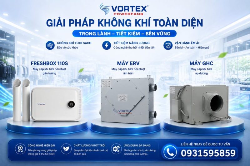 máy cấp khí tươi vortex