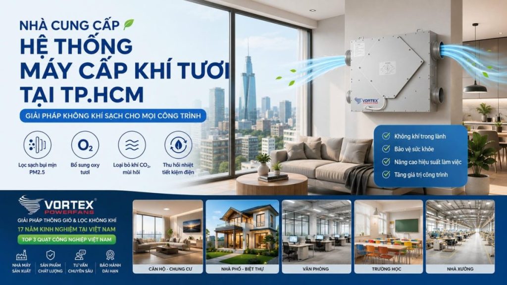 nhà máy sản xuất vortex khí tươi