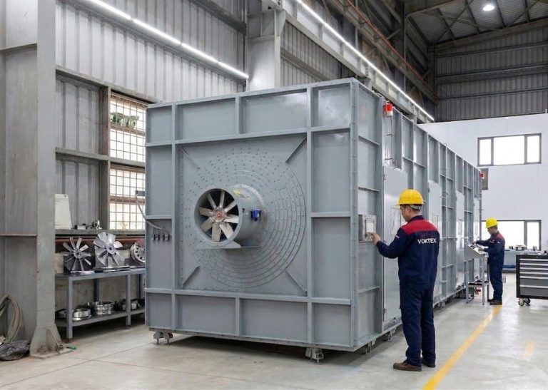 nhà máy sản xuất quạt công nghiệp khí tươi vortex