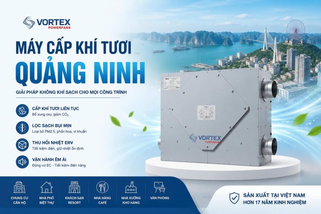 Lắp đặt hệ thống máy cấp khí tươi tại Quảng Ninh
