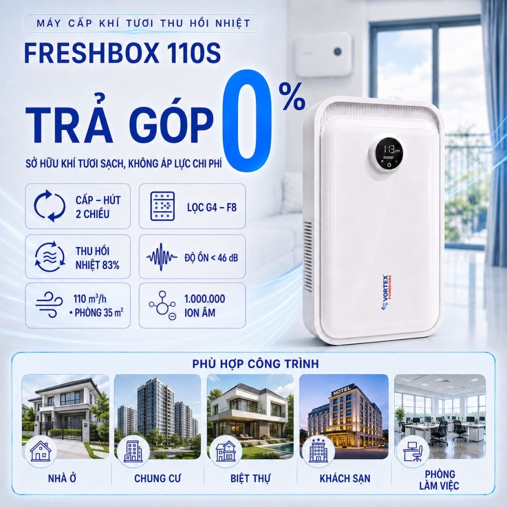 máy cấp khí tươi freshbox